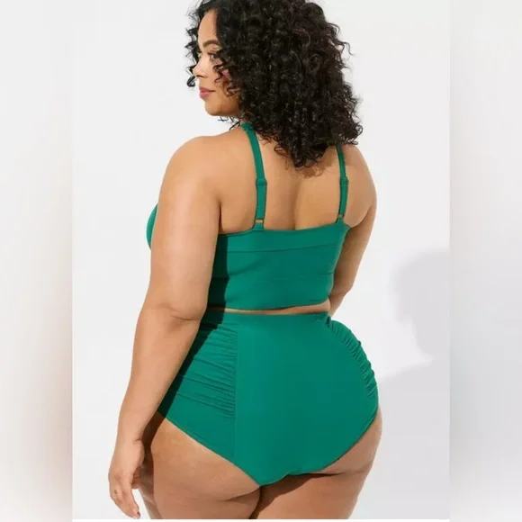 Torrid High-Rise Ruched Bikini Bottom - Picture 3 of 6